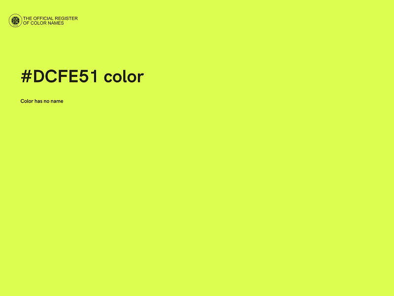 #DCFE51 color image