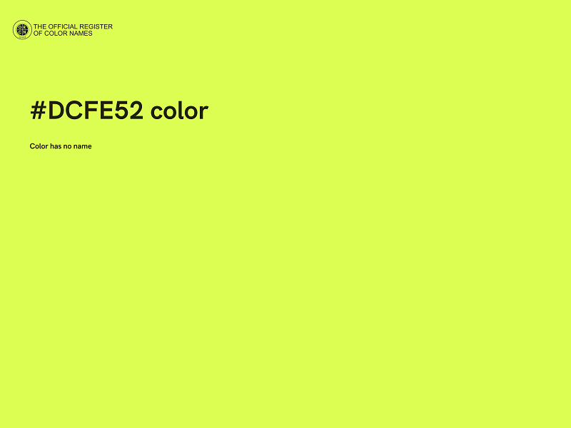 #DCFE52 color image