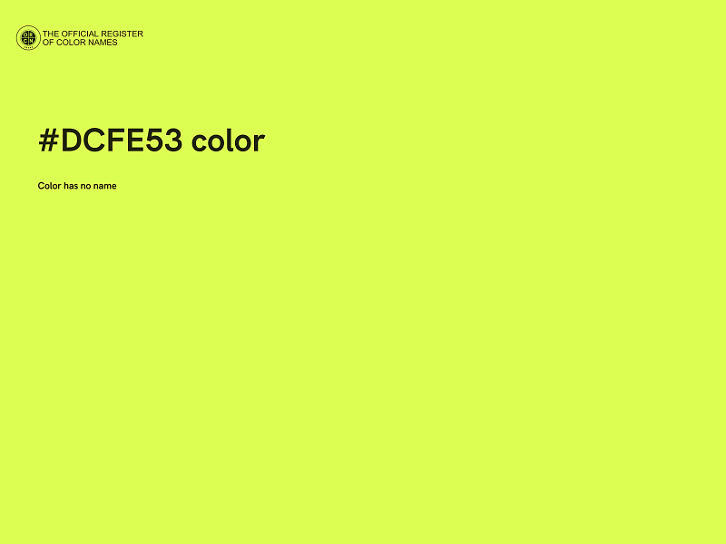 #DCFE53 color image