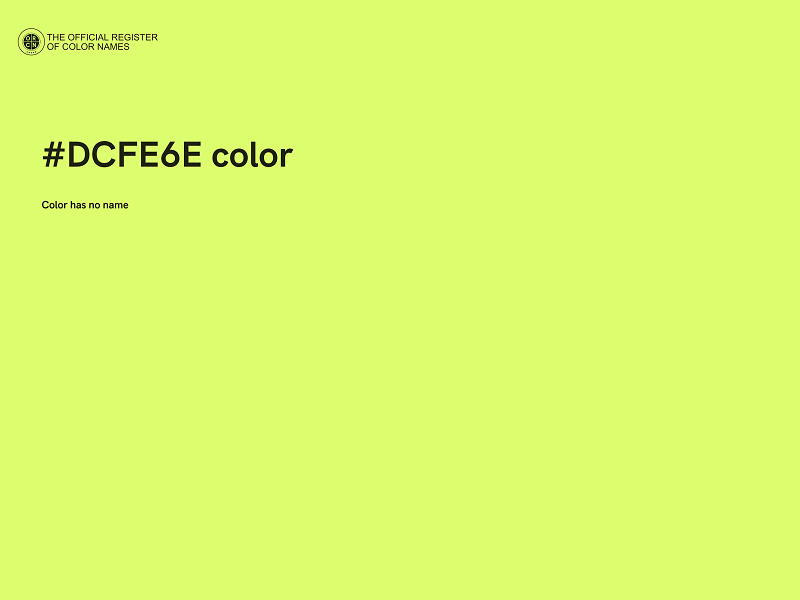 #DCFE6E color image