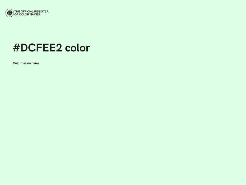 #DCFEE2 color image