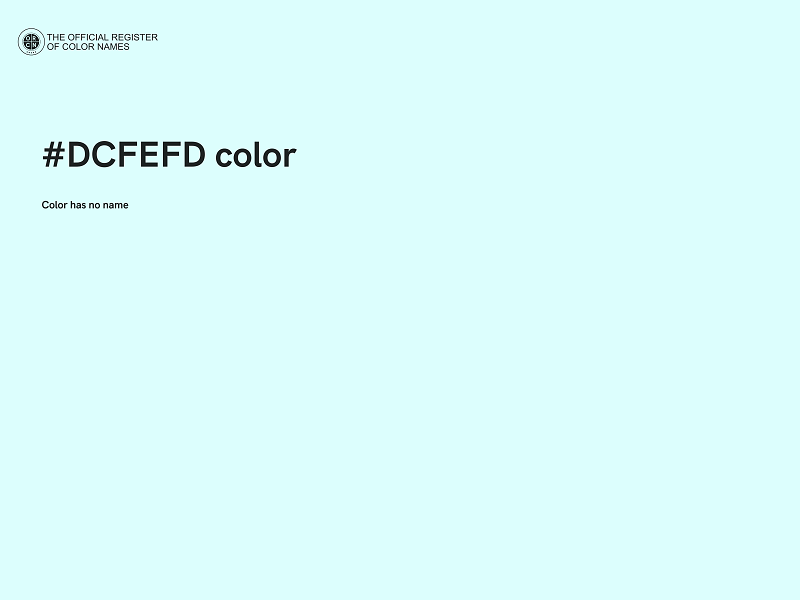 #DCFEFD color image