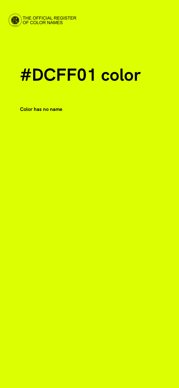 #DCFF01 color image