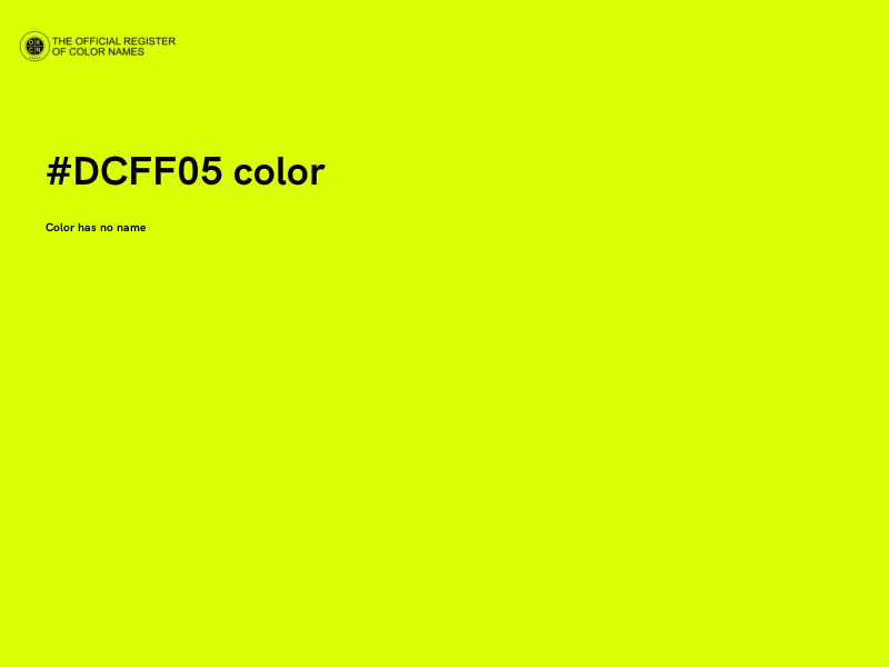 #DCFF05 color image