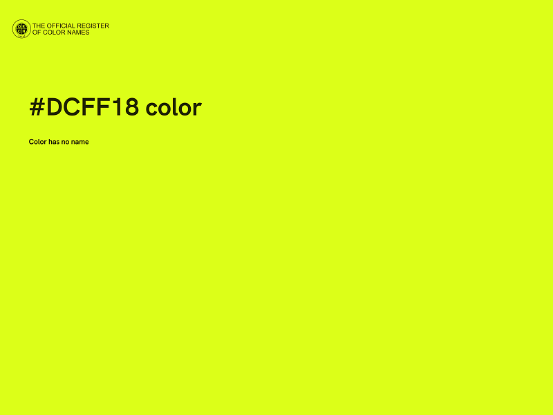 #DCFF18 color image