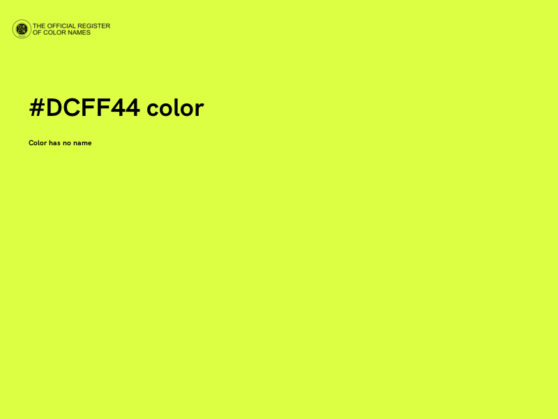 #DCFF44 color image