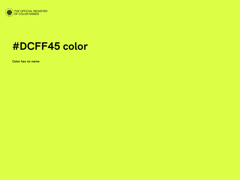 #DCFF45 color image