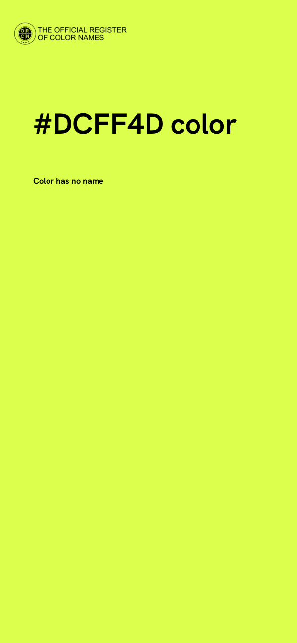 #DCFF4D color image