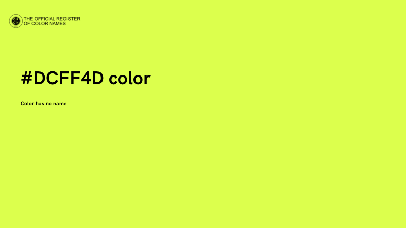 #DCFF4D color image