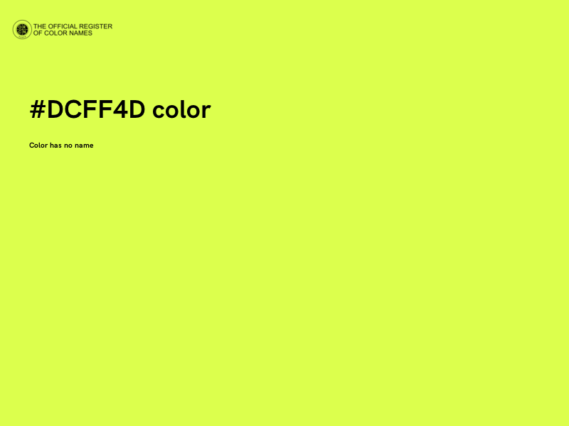#DCFF4D color image