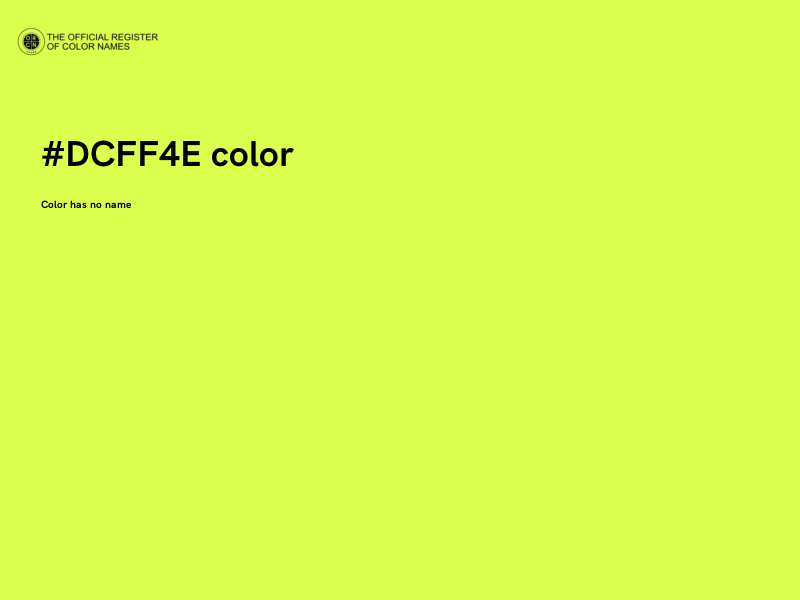 #DCFF4E color image