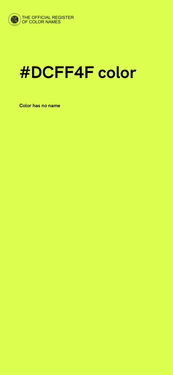 #DCFF4F color image