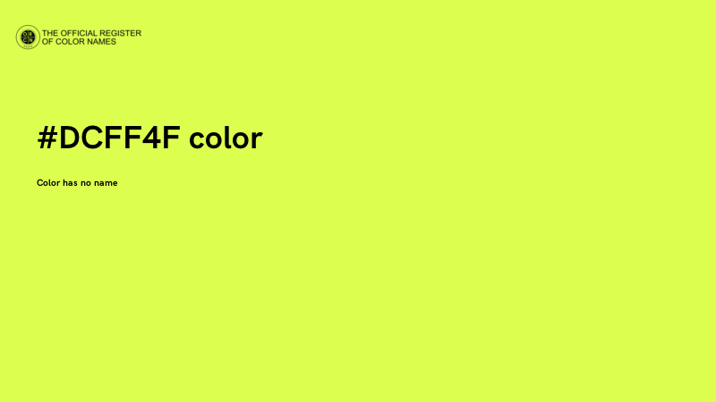 #DCFF4F color image