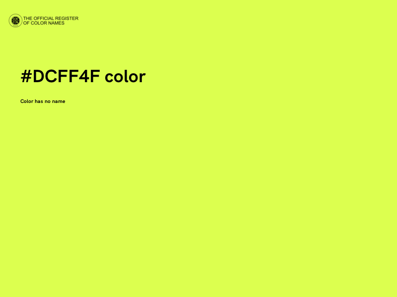 #DCFF4F color image
