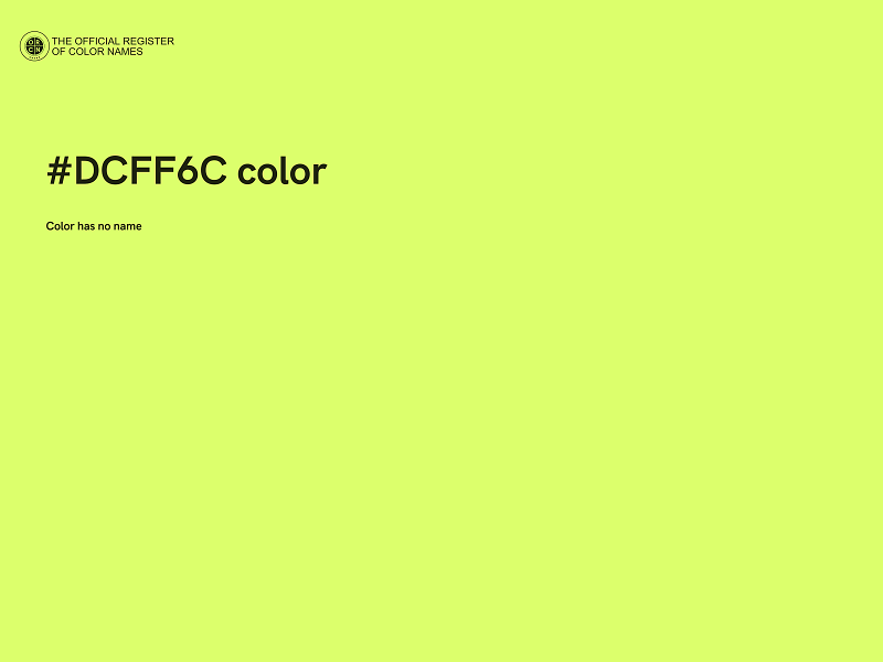 #DCFF6C color image