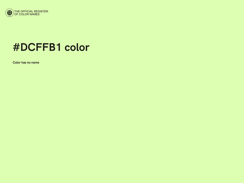 #DCFFB1 color image