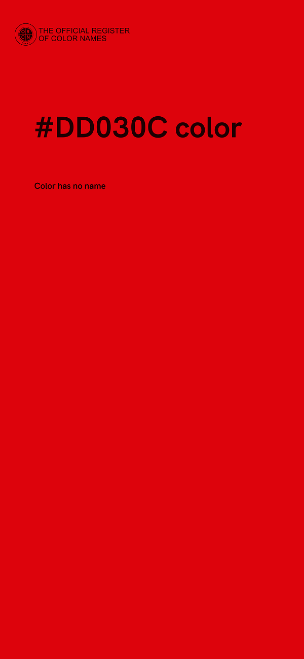 #DD030C color image