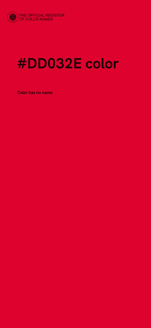 #DD032E color image