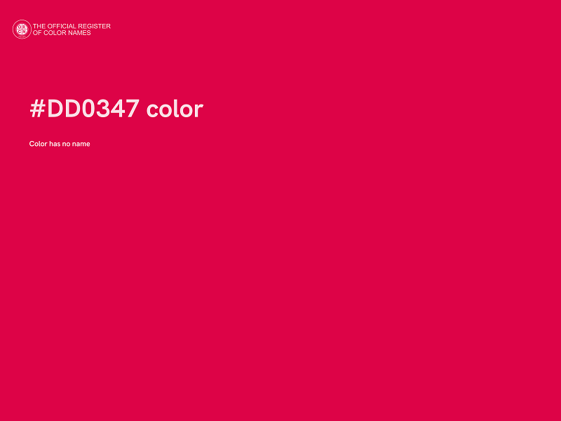 #DD0347 color image
