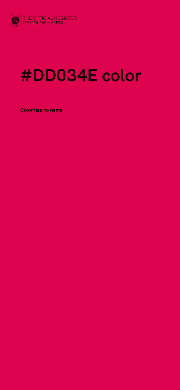 #DD034E color image