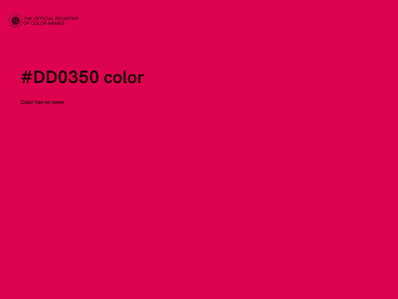 #DD0350 color image