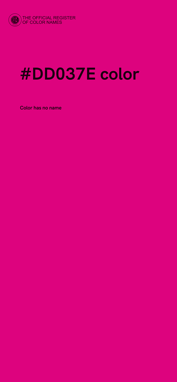 #DD037E color image
