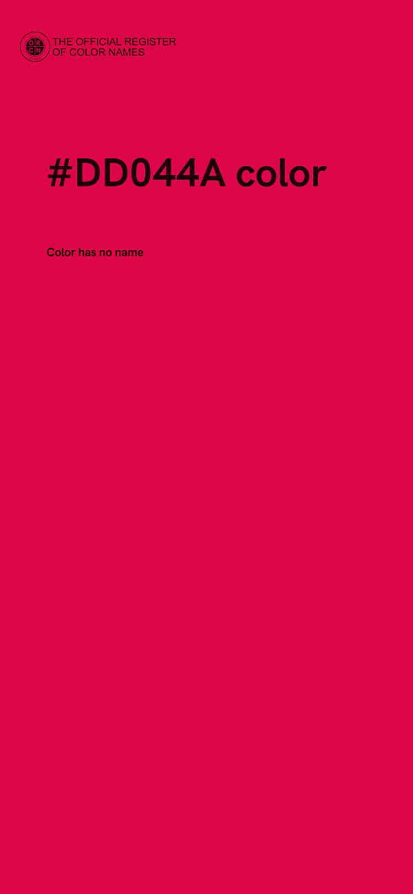 #DD044A color image