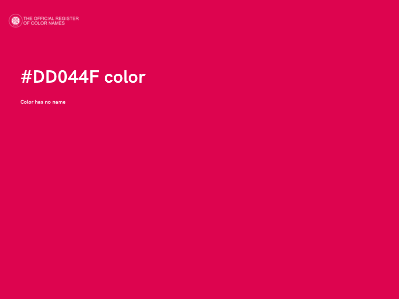 #DD044F color image