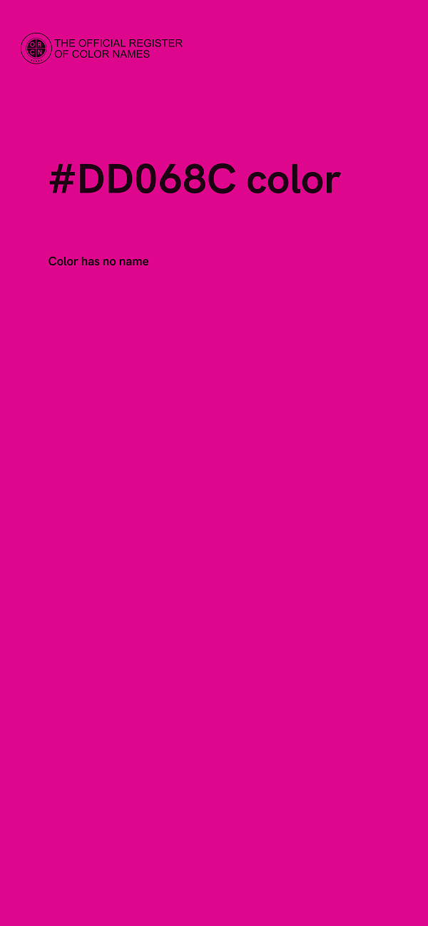 #DD068C color image