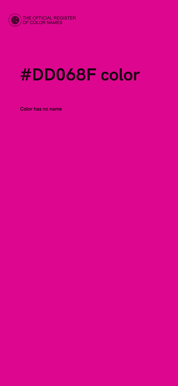 #DD068F color image