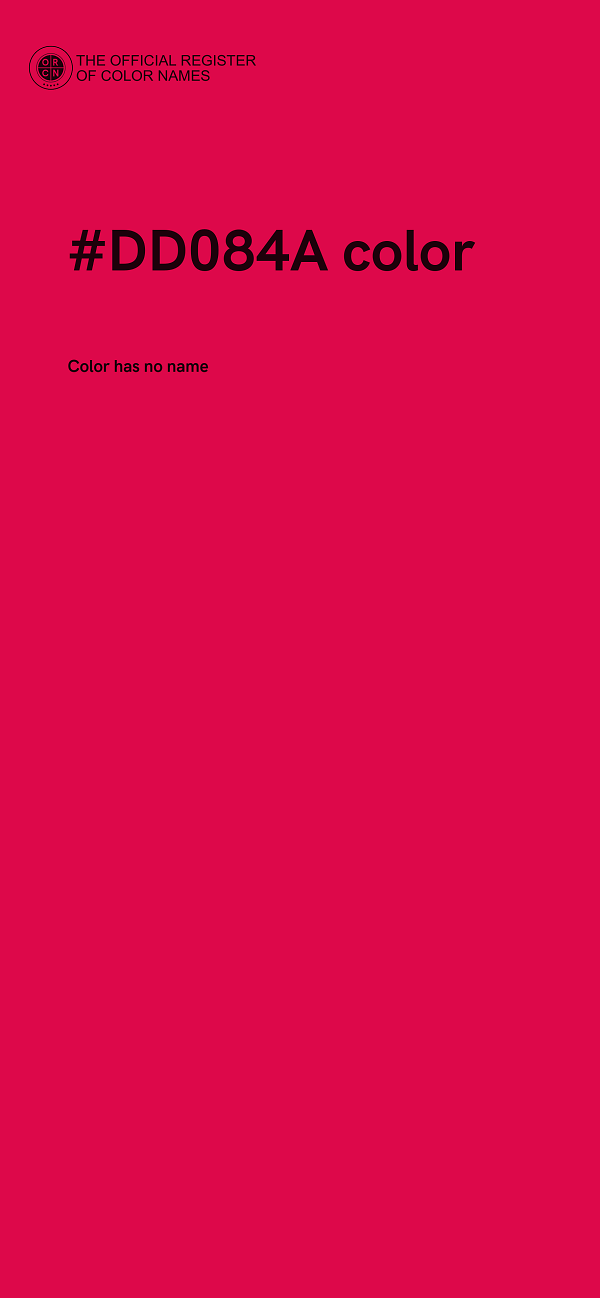 #DD084A color image