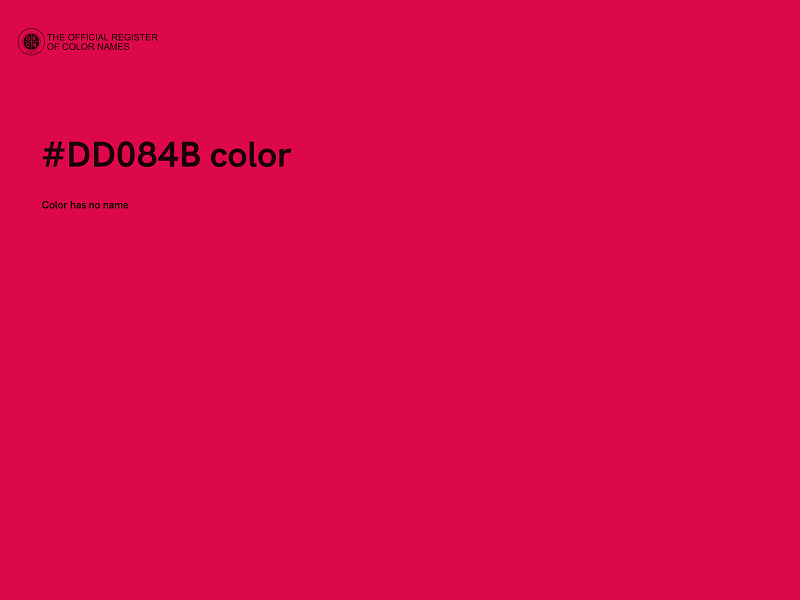#DD084B color image