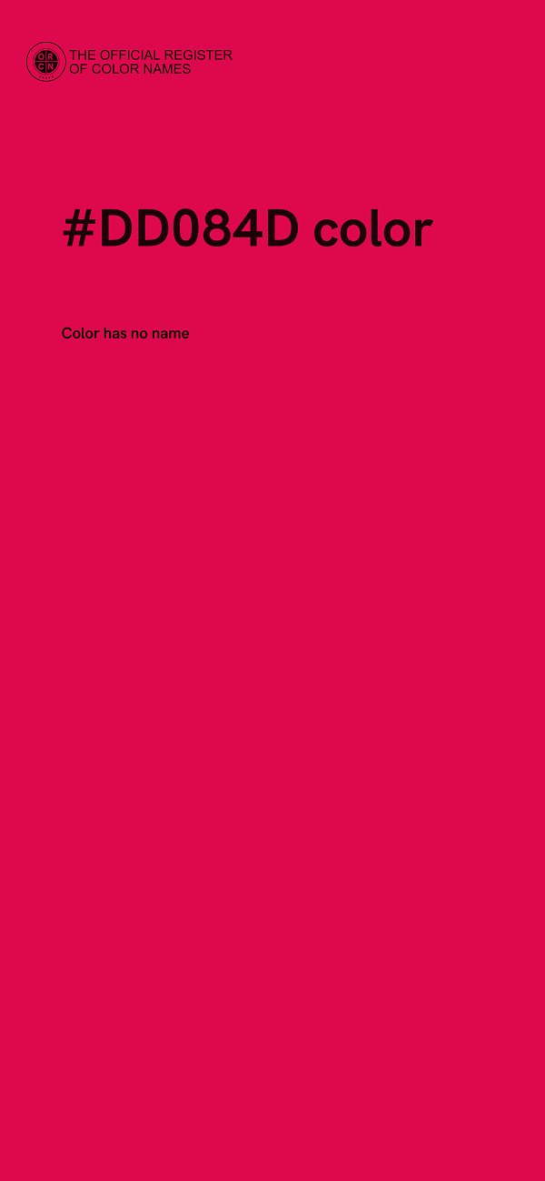 #DD084D color image