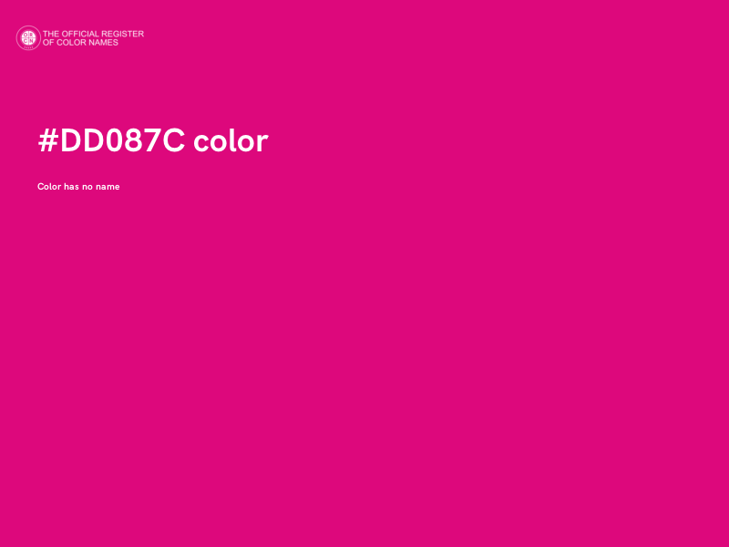 #DD087C color image