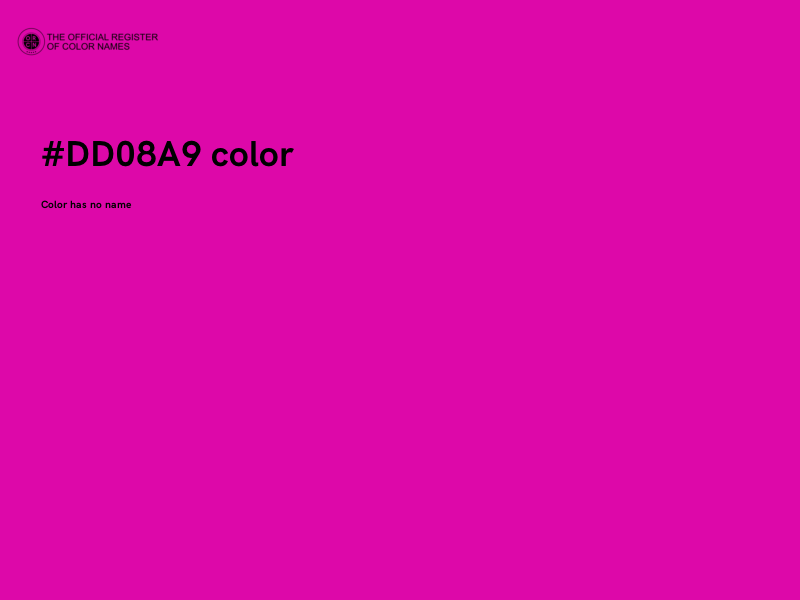 #DD08A9 color image
