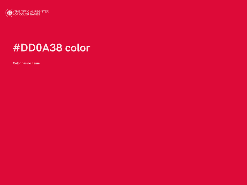 #DD0A38 color image