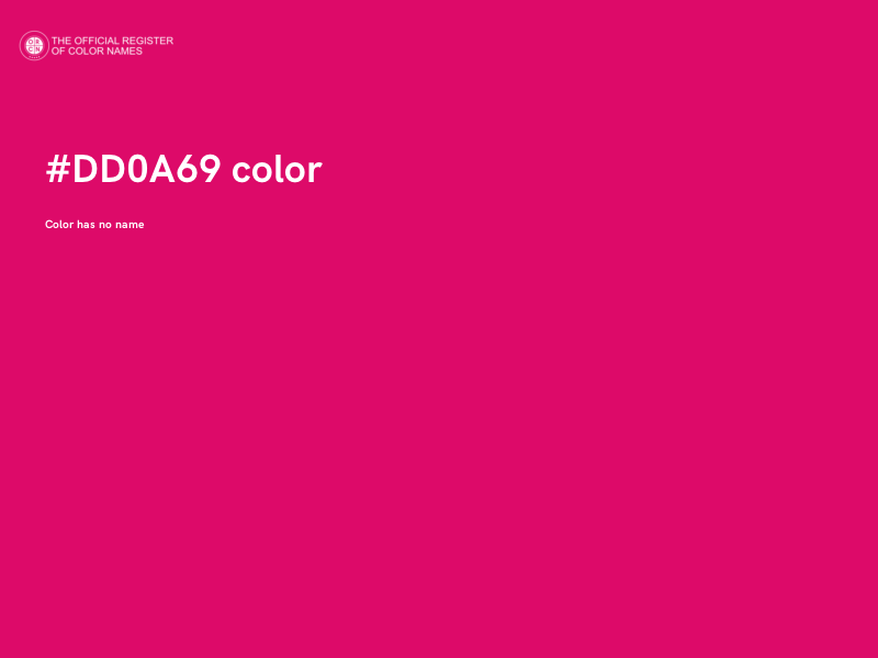 #DD0A69 color image