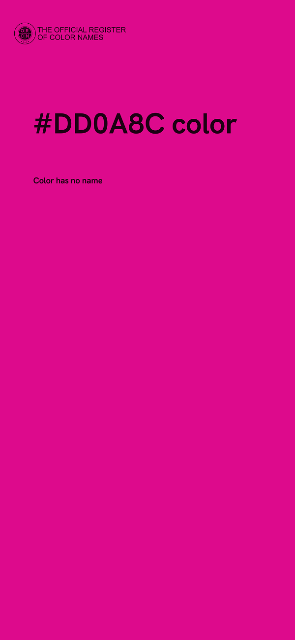 #DD0A8C color image