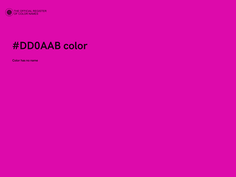 #DD0AAB color image