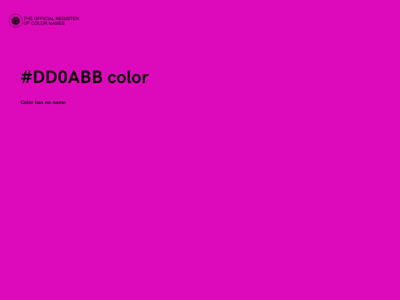 #DD0ABB color image