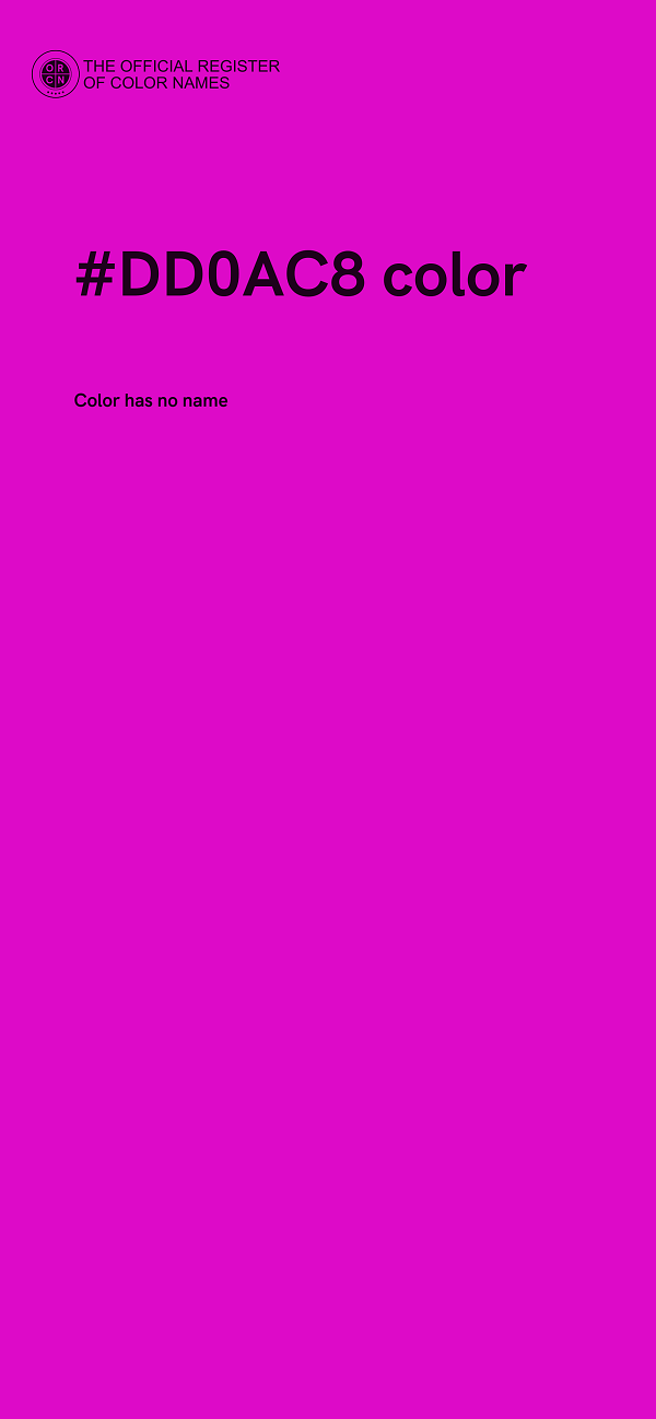 #DD0AC8 color image