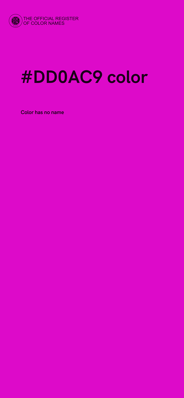 #DD0AC9 color image