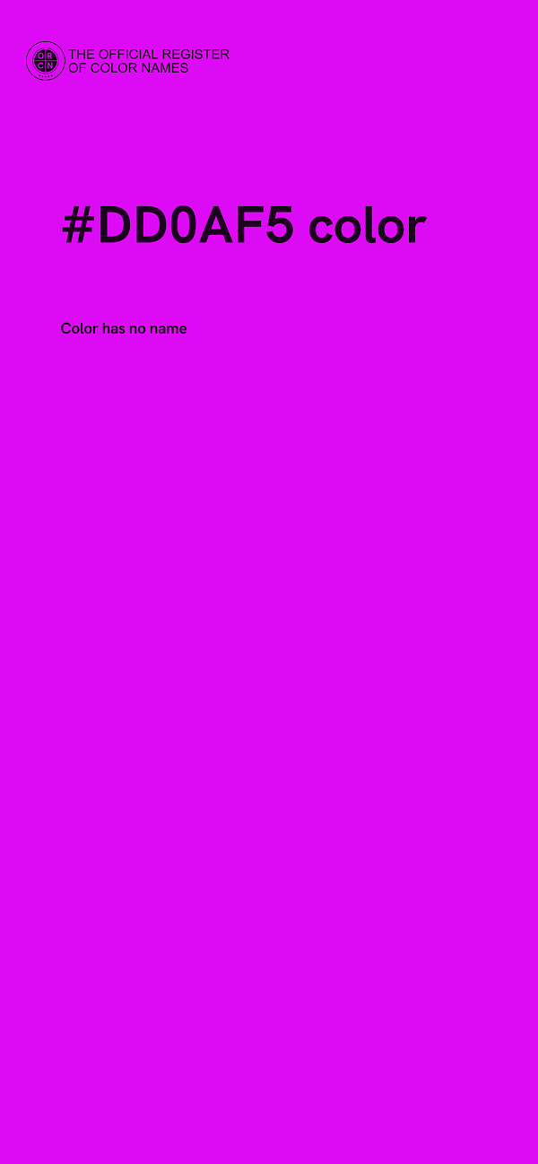 #DD0AF5 color image