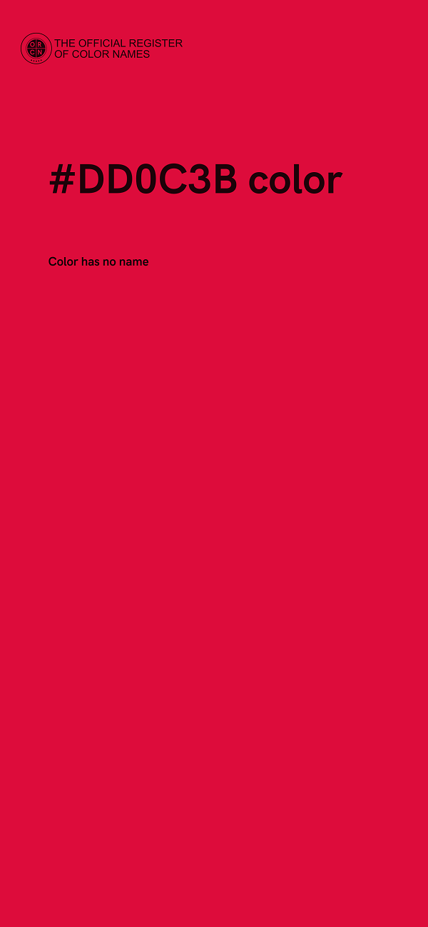 #DD0C3B color image