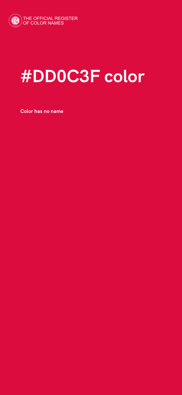 #DD0C3F color image