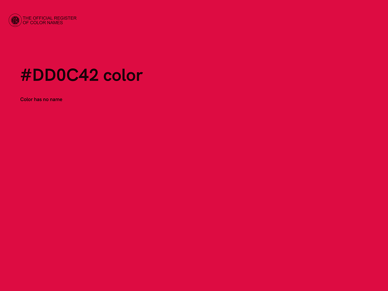 #DD0C42 color image