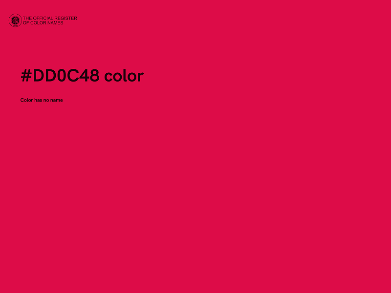 #DD0C48 color image