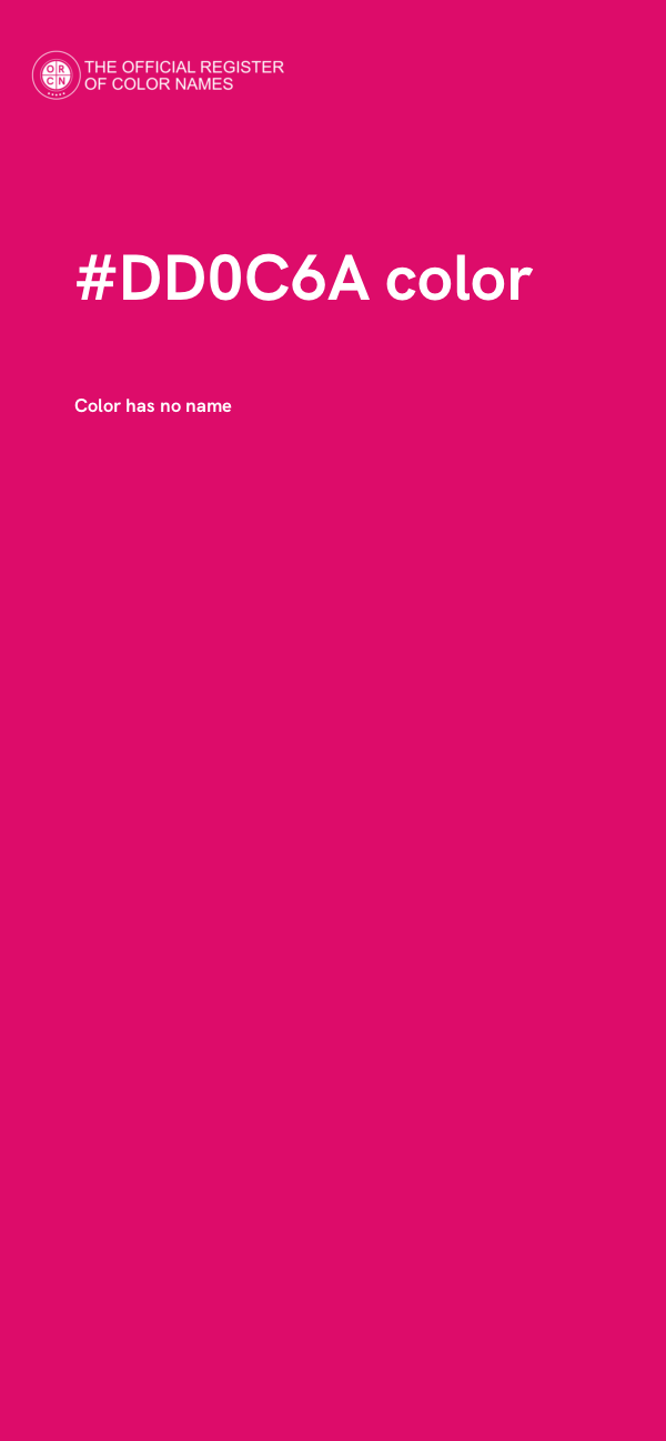 #DD0C6A color image