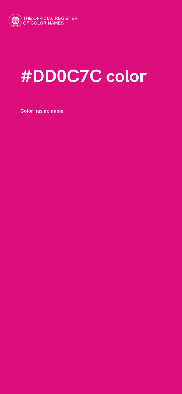 #DD0C7C color image