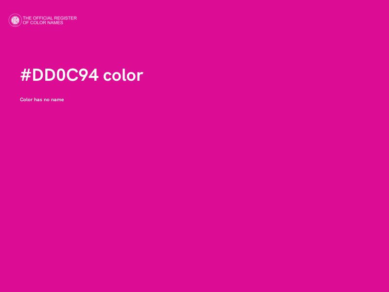 #DD0C94 color image